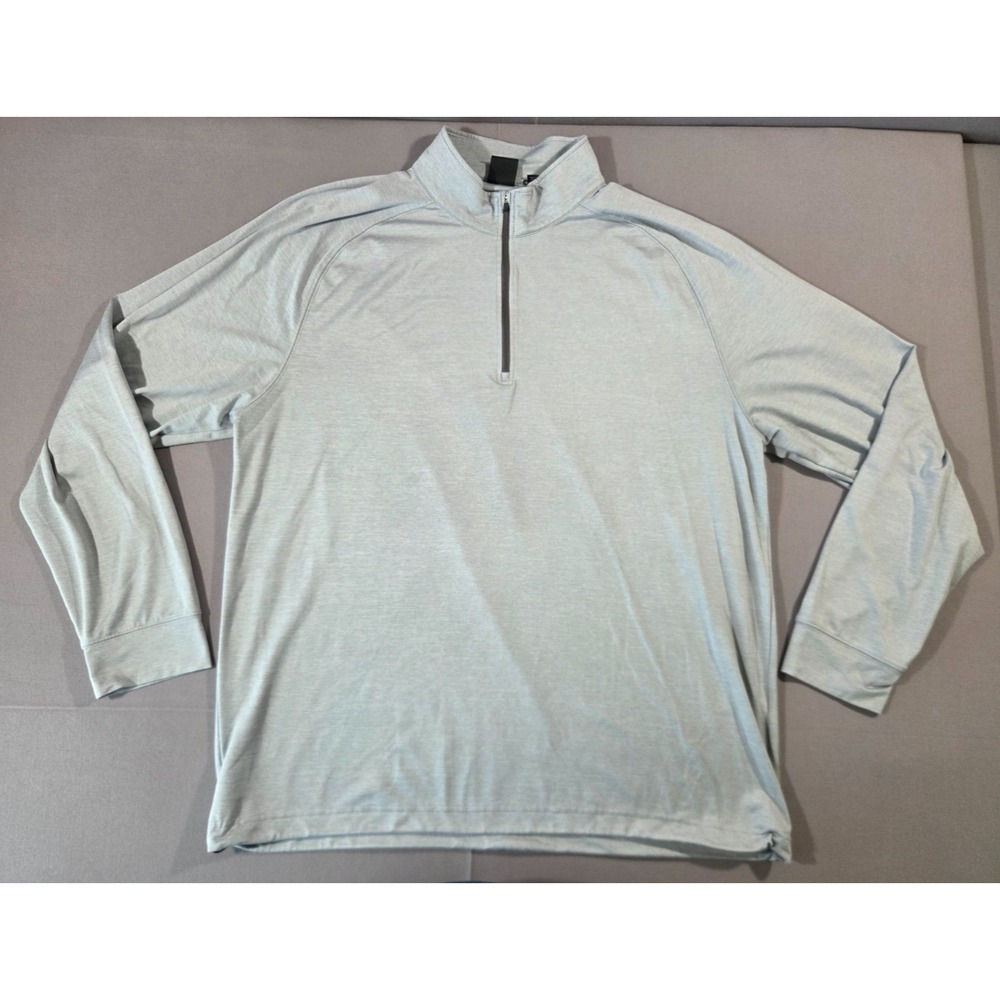 Dunning Golf Sweater Mens 2 Extra Large Gray 1/4 Zip Pullover Performance Active